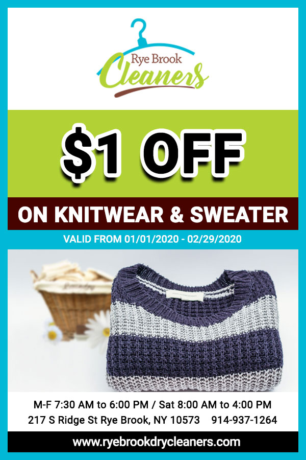 Sweater Cleaning $1 Off